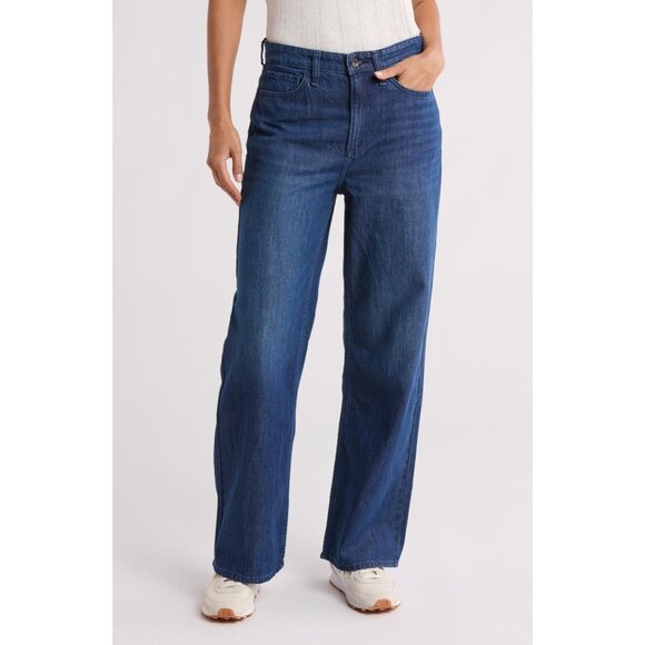 NWT Rag & Bone Lori Mid-Rise Wide Leg in Dark Wash Cloud Denim Jeans 30 - Picture 6 of 7